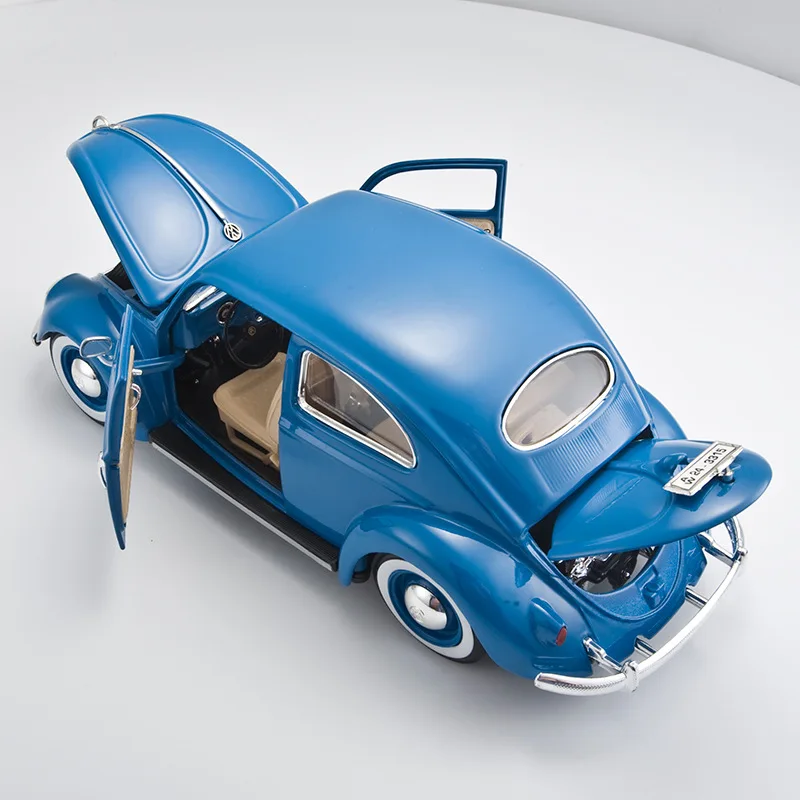 Best selling 1:18 Kever 1955 retro klassieke auto legering model, simulatie spuitgieten auto model, collectie Best, gratis verzending