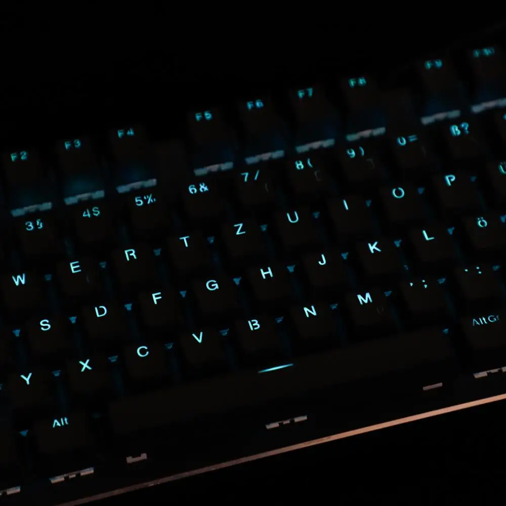 YMDK 105 German ISO Double Shot PBT Shine Through OEM Profile Keycap set Suitable For Cherry MX Switches Mechanical Keyboard