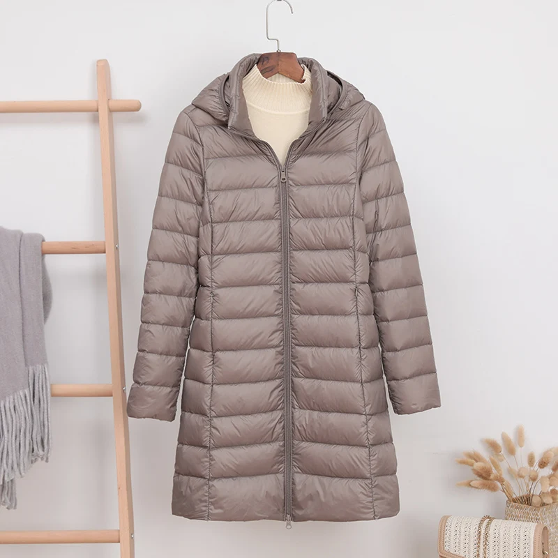 NewBang 5XL 4XL Hut Abnehmbare Starke Lange Unten Jacke Frauen Winter Ultra Licht Unten Jacke Frauen Mit Kapuze Daunen Mantel weibliche