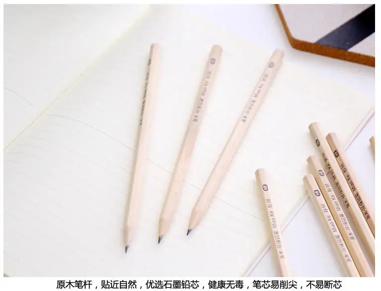 10/20 Stück/Set Kunst Standard Bleistift hb schwarz Blei Büro Schul bedarf Holz Skizze einfaches Design Bleistifte Schul bedarf