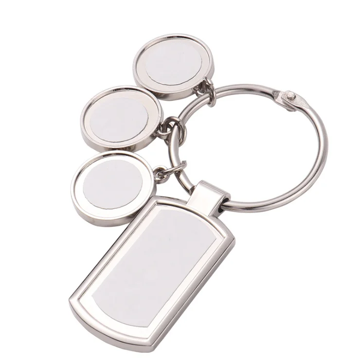 Free Shipping 12pcs Blank Sublimation Metal Keychain DIY Printing Sublimation Ink Transfer paper