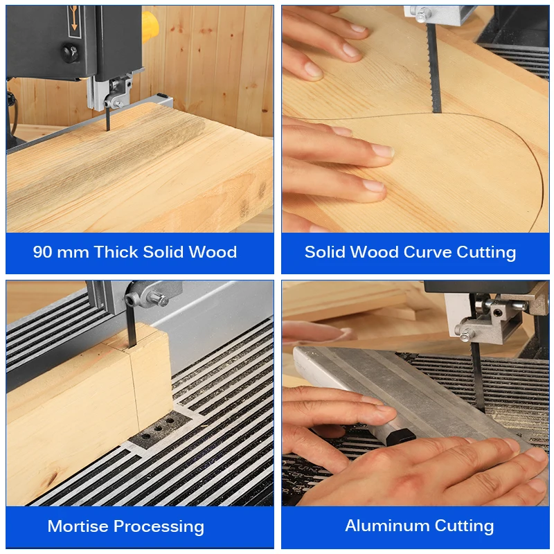 LIVTER 9นิ้วMultifunctionalแนวตั้งโลหะตัดไม้เครื่องWoodworking Scroll Jig Sawเลื่อย