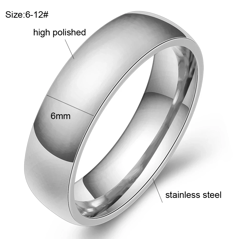 Custom Stainless Steel Wedding Couple Rings for Women Men Engagement Bands CZ Stone Puzzle Solitaire Party Ring Jewelry Gift