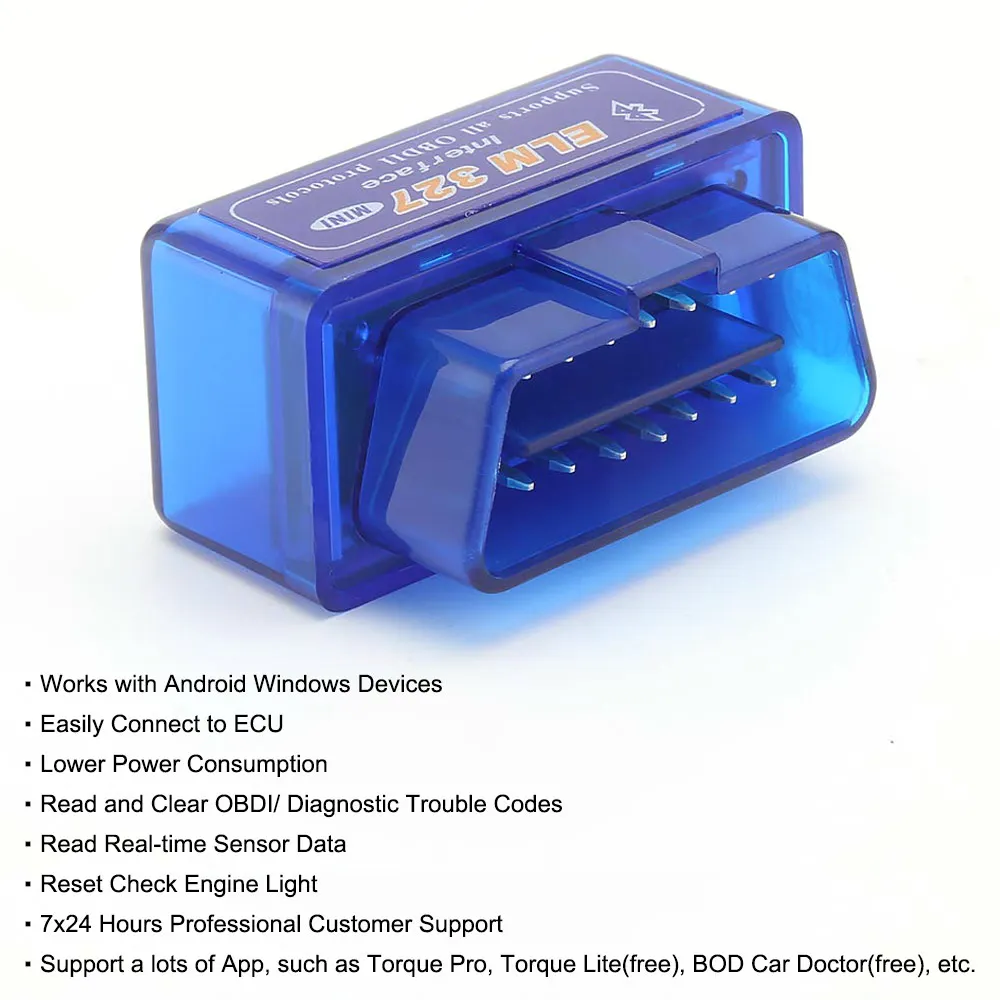 OBD2 ELM327 bluetooth model BT OBD tools use in car Navigation Fit for Android 5.1 Android6.0/7.1/9.0/Android 8.0/10.0 system