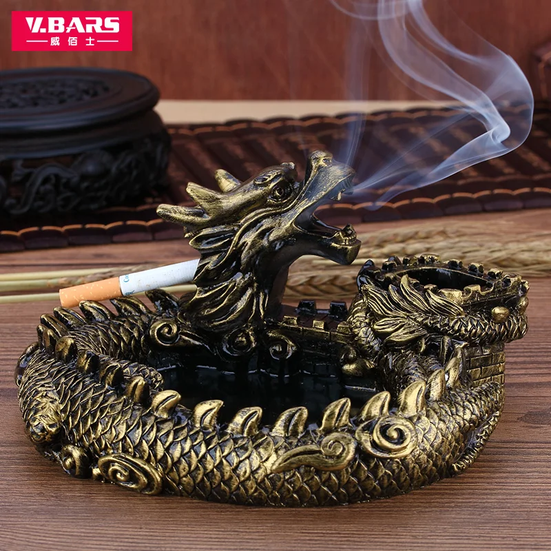 Creative Design Dragon Ashtray Unique Portable Living Room Ashtray for Car interior Home Party Bar Office Ashtray Home Gift