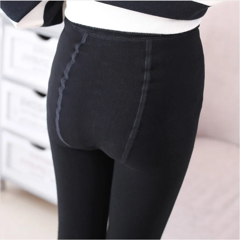 Winter Plush Thickened Children Pantyhose Colorful Cotton Baby Warm Bottomed Pantyhose 1PCS 80-140CM Girls Tights 4Colors