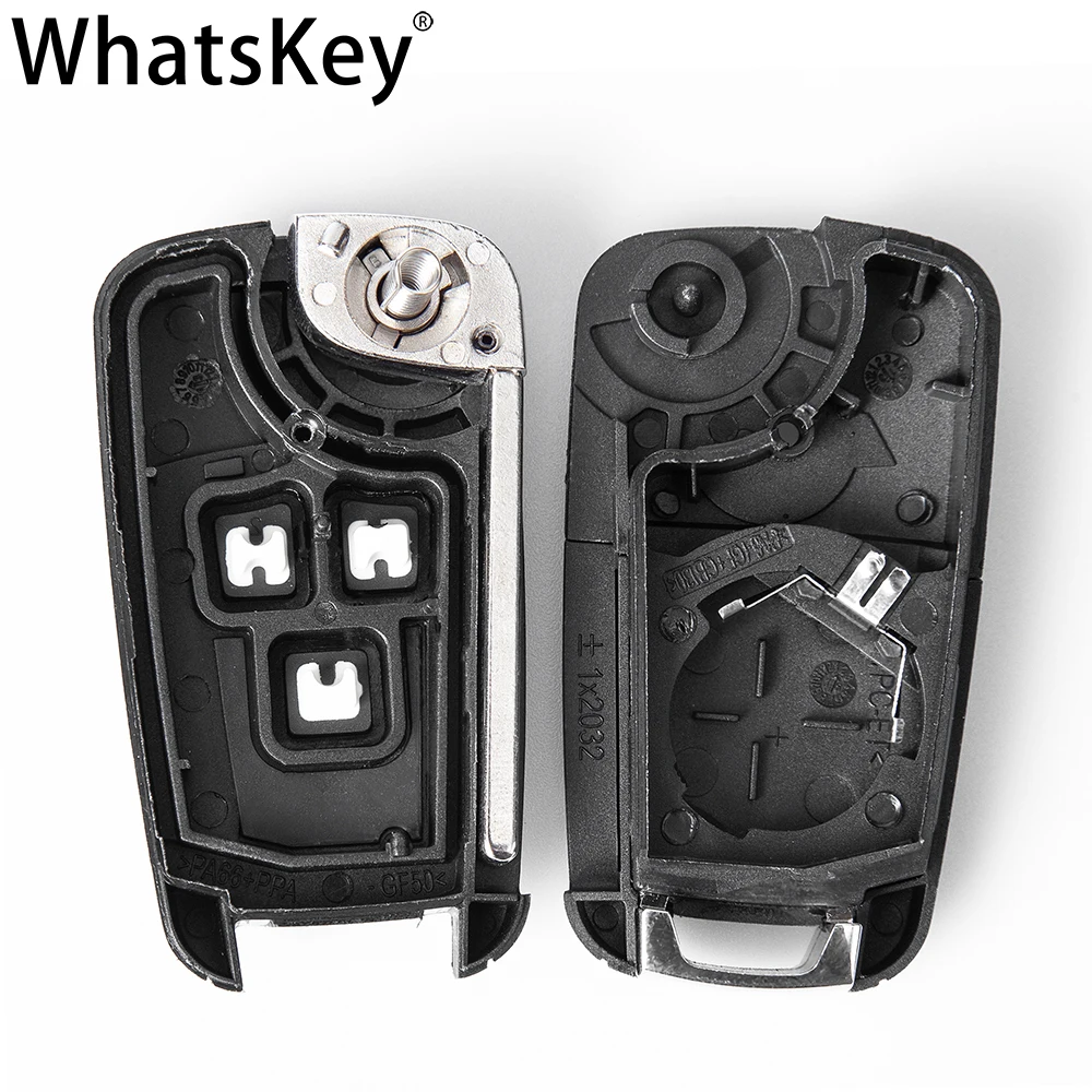 WhatsKey 2 Buttons For Opel Vauxhall Astra H Insignia J Vectra C Corsa D Zafira G Folding Car Key Shell Remote Flip Key Fob Case images - 6