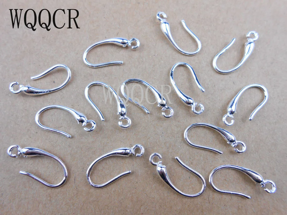 Wholesale 10Pcs Lot DIY Making Jewelry Earring Findings 925 Stamped Silver Ear Hook Earwires Accessory For Crystal Women Gift
