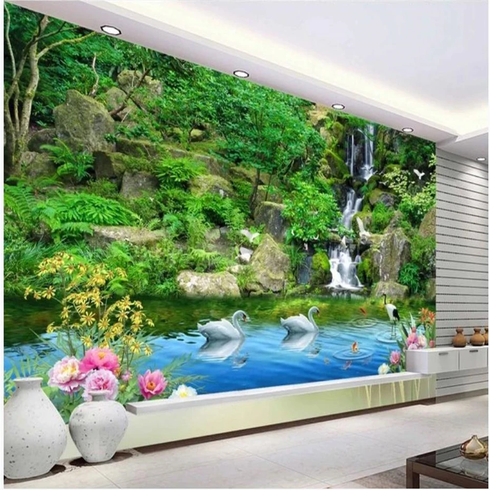 

beautiful scenery wallpapers 3d wallpapers Fantasy waterfall creative 3D landscape wallpapers background wall