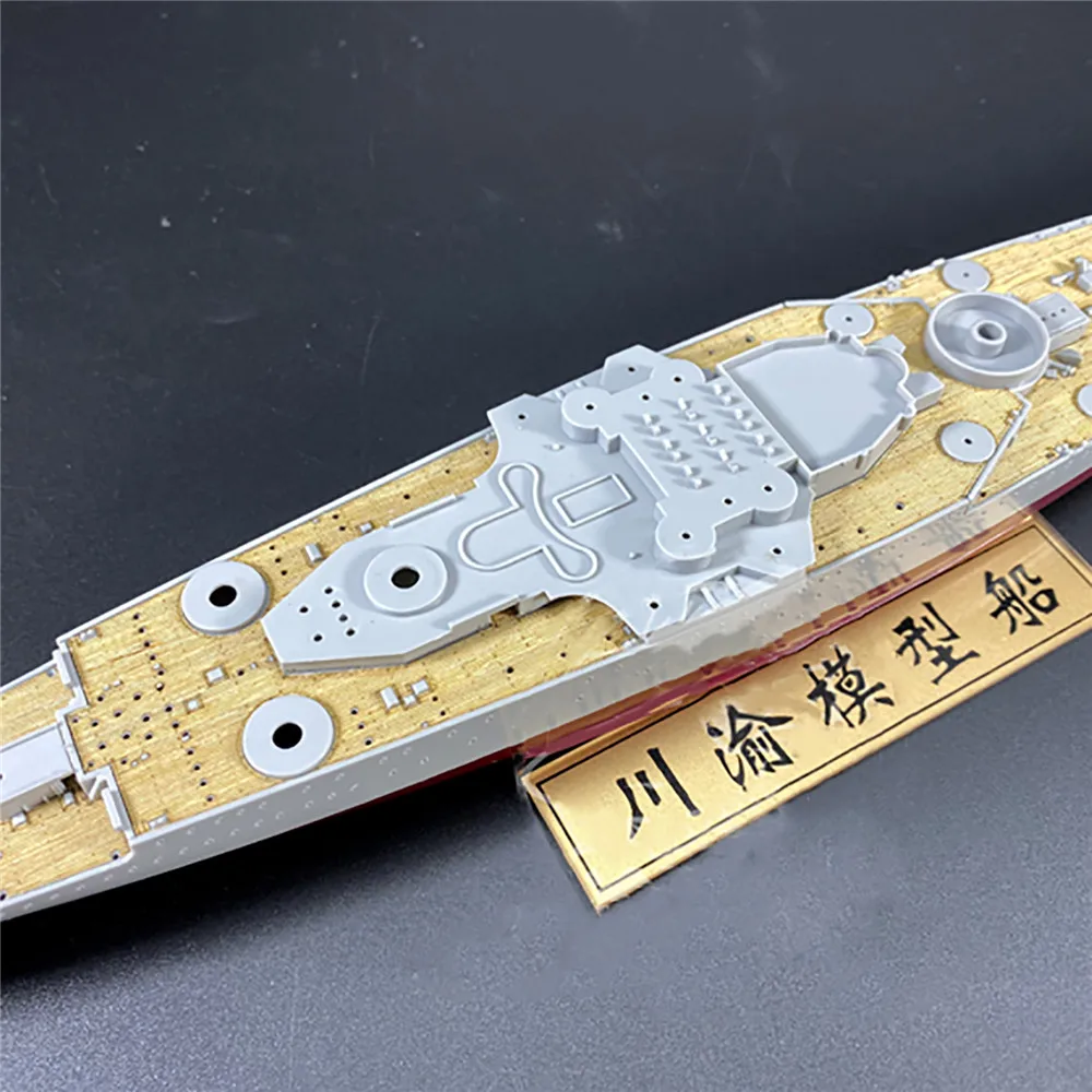 Wooden Deck Model Kit for 1/700 Trumpeter 05752 French Battleship Jean Bart 1955 Accessories