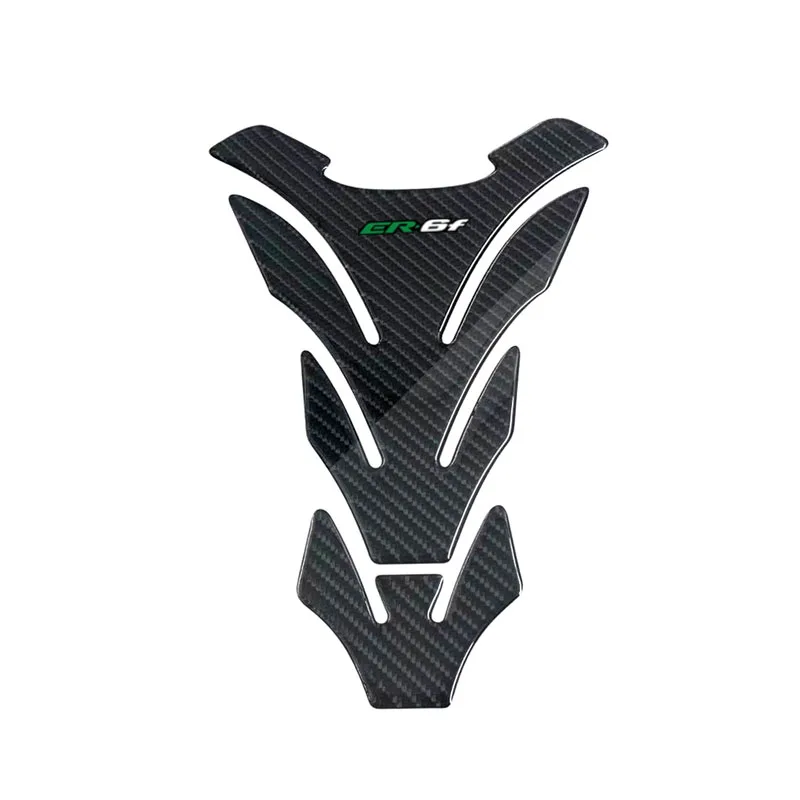 For Kawasaki ER6F ER-6F Tankpad 3D Carbon-look Motorcycle Tank Pad Protector Decal