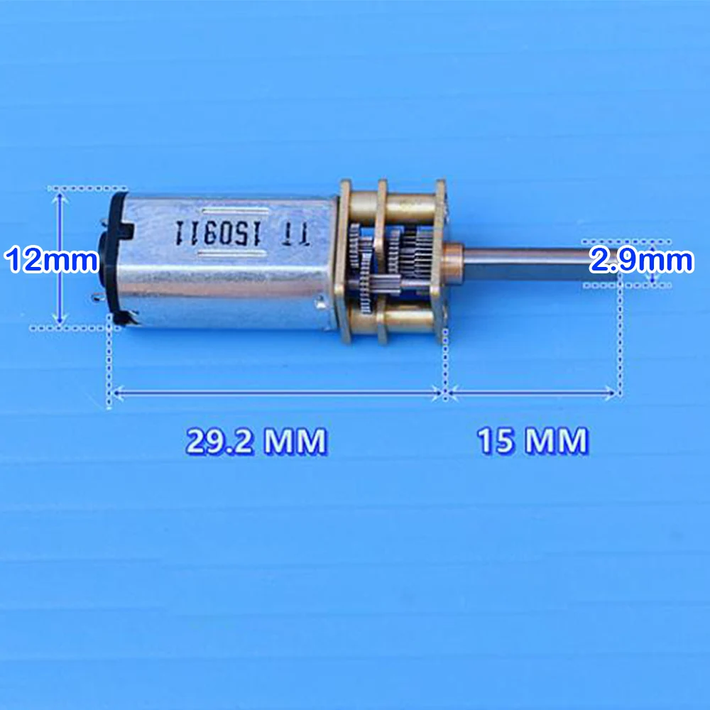 DC 5V 6V ZGA12-N30 Micro Metal Gear Motor Geared Wheel Gear Motor 42-50RPM Slow Speed Large Torque Mini Precision Gearbox 1:240