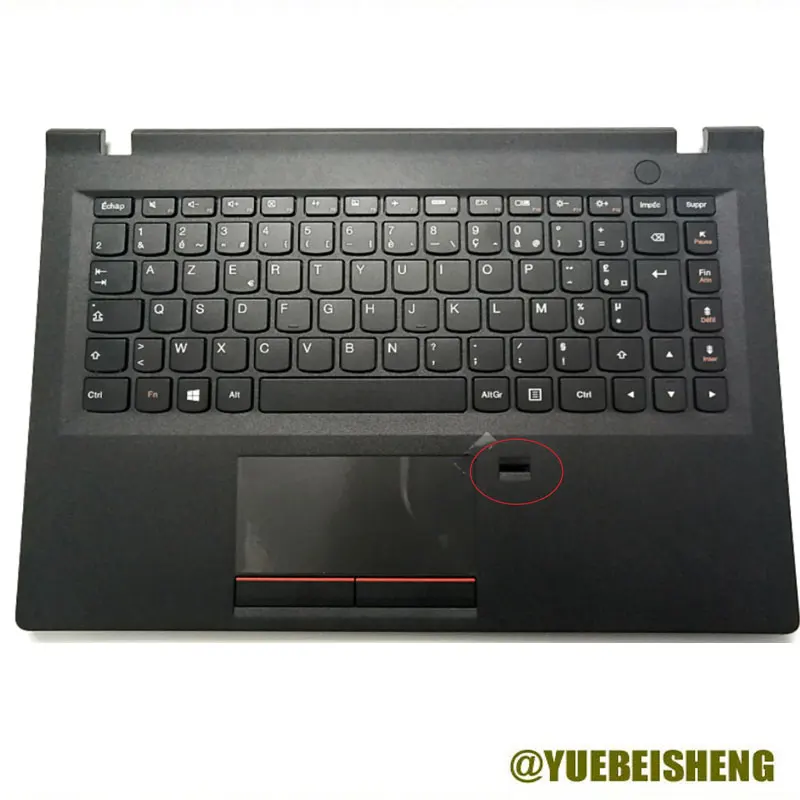 

New For Lenovo E31 E31-70 E31-80 V510-14 Palmrest FR French Keyboard Upper Cover Case w/Fingerprint Hole Touchpad 5CB0J36119