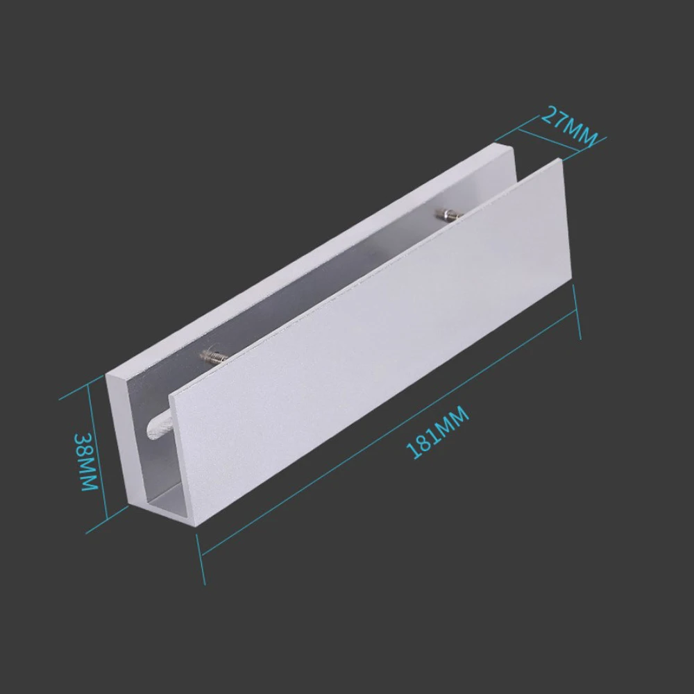 280kg Magnetic lock U shape bracket  frameless glass door Access Control System  Zinc alloy material