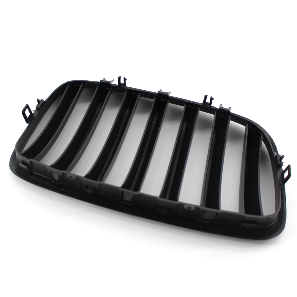 マットブラックフロントグリルスポーティなスタイルの交換用フードグリル BMW E70 E71 X5 X6 2007 2008 2009 2010 2011 2012 2013 2014