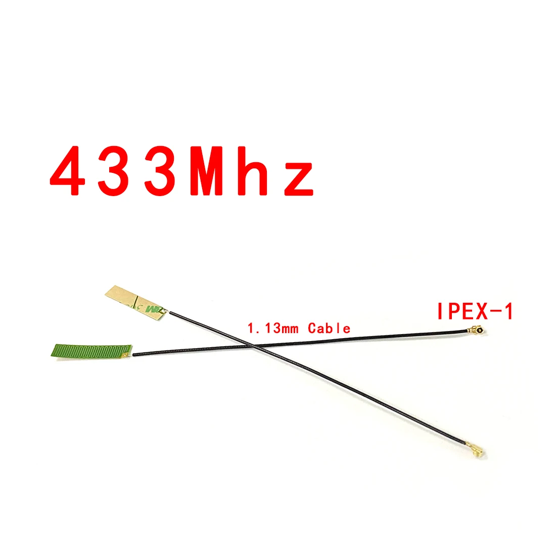 2PCS 433Mhz Internal Antenna OMNI FPC Soft PCB Aerial Patch 30*6.0mm with U.FL Connector Wholesale