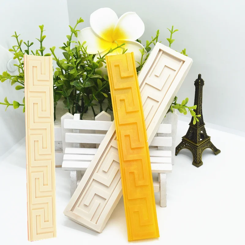 Pattern Strip Shape Resin Mold Silicone Kitchen Baking Tool DIY Cake Chocolate Pastry Fondant Moulds Dessert Lace Decoration