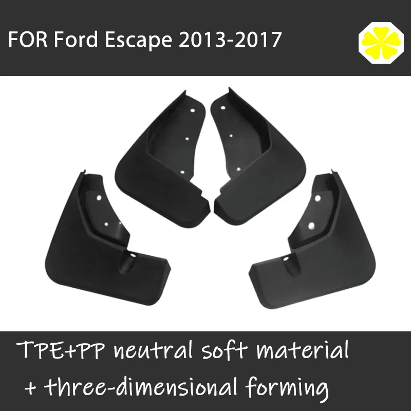 4 pcs FOR Ford Escape Mudflaps splash Guard Fenders Mudguard Mud flap Fender Flap car accessories auto styline  Front Rear