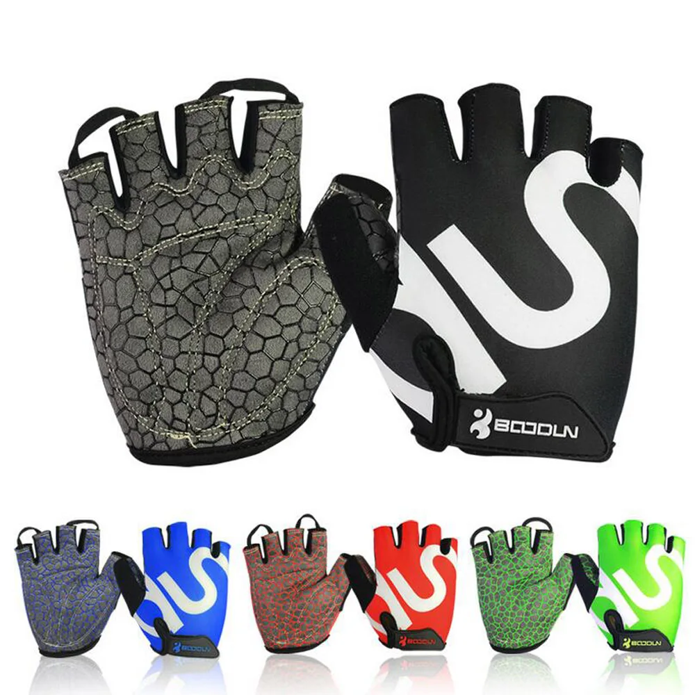 Men Women Gym Weightlifting Gloves Body Building Half Finger Workout Fitness Gloves Shockproof An-slip Sports Training Gloves