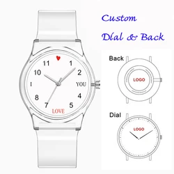 Designed Watch Customize Watch Dial Unisex Plastic Girl Child Women Watch Custom Logo