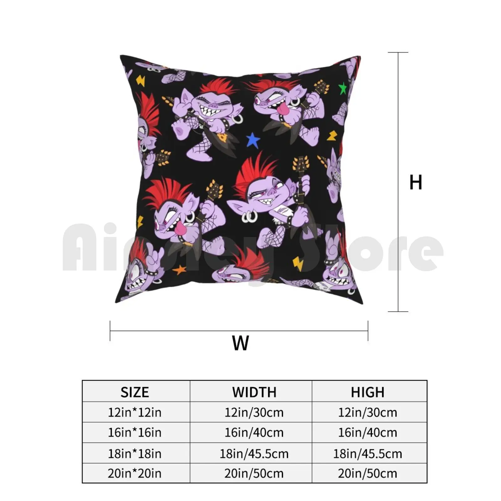 Queen Barb Forever! Pillow Case Printed Home Soft DIY Pillow Cover Trolls Trolls World Tour Barb Trolls Dreamworks Trolls view 3
