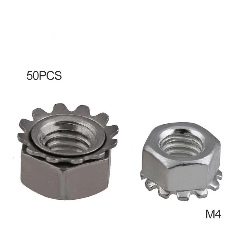 Freies verschiffen 50PCS Angebote Mehr K-typ Getriebe Mutter Mutter Zahn Mutter Kappe Mutter K M4