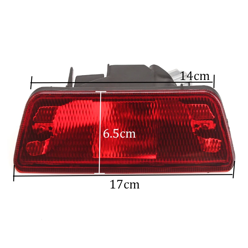 LED Middle Rear Tail Bumper Center Reflector Fog Light For Nissan X-Trail  T32 Rogue 2014 2015 2016 ABS Rear Tail Fog Light