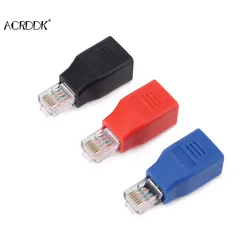 Adapter Crossover RJ45 M/F męski na żeński skrzyżowany Adapter kabel Ethernet szybkość transmisji 1000 Mb/s prosto