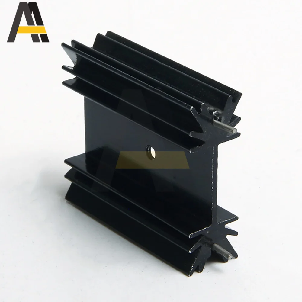 5Pcs Aluminium TO-220 Heat sink 34x38x12mm TO 220 Heat Sink 6063 Aluminum Transistor Radiator TO220 Cooler Cooling Band