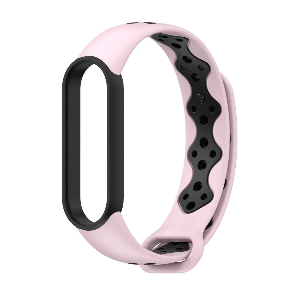 ل Mi الفرقة 6 7 حزام سوار ل شاومي Mi الفرقة 5 حزام سيليكون Miband 7 الأساور ل Amazfit الفرقة 5 مكافحة العرق تنفس