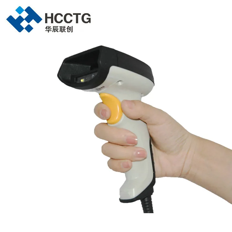 Quick Continuous Wired Data Storage Rugged Industrial 2D Barcode Scanner HS-6201