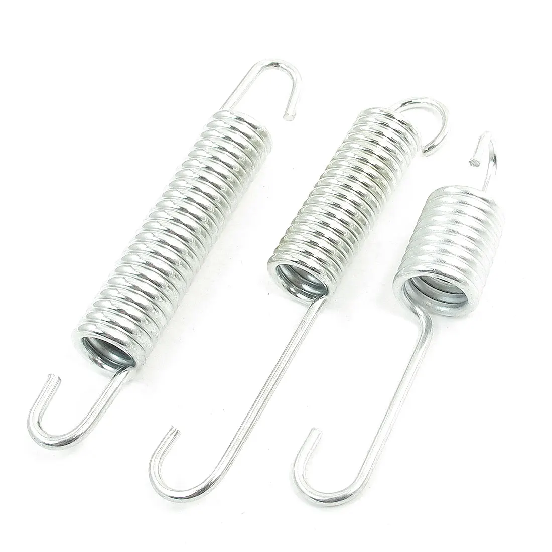 Motoforti 3 in 1 Ring Metal Motorcycle Side Stands Kickstand Spring Silver Tone Stand Spring For Motorcycle