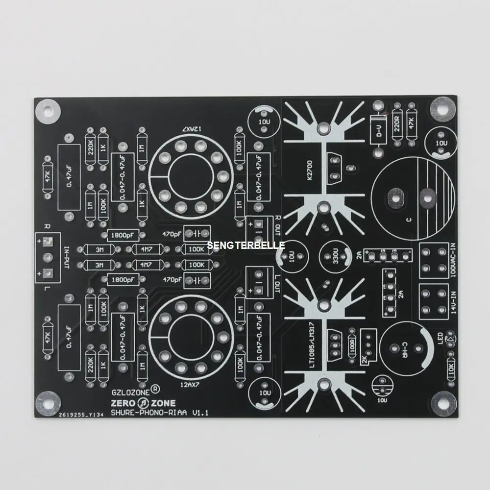 HIFI 12AX7 tubo MM RIAA tocadiscos Phono preamplificador Kit Base en circuito SHUER M65