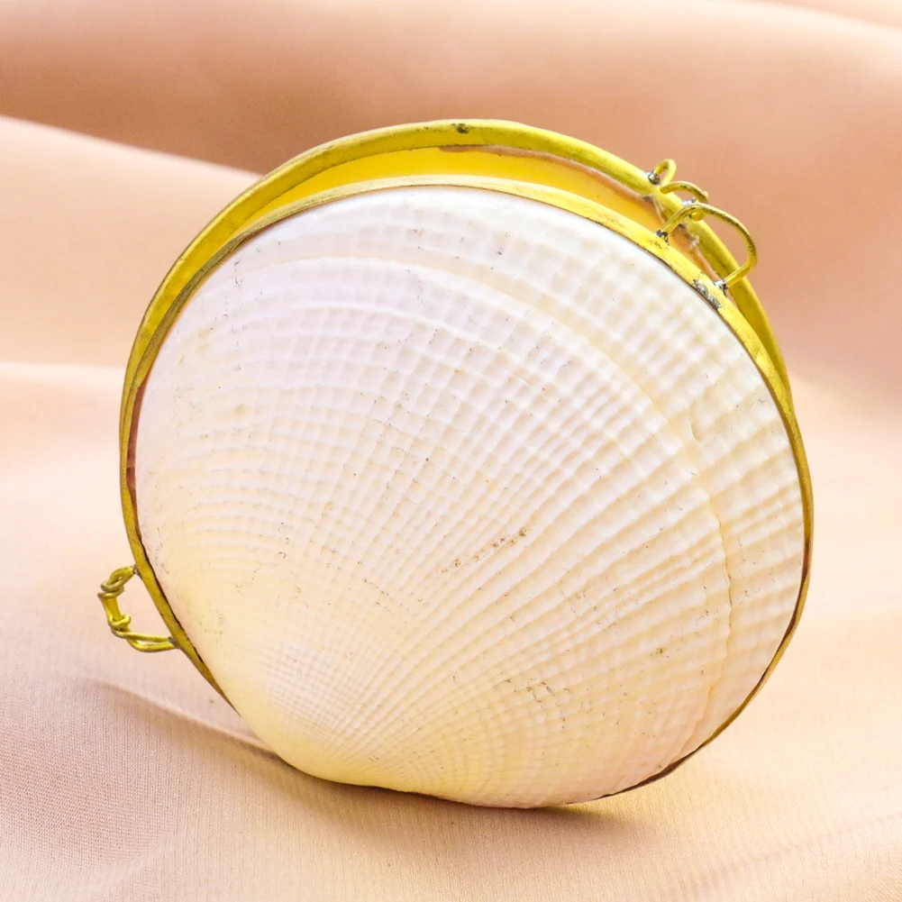 Natural Clam Shell Jewelry Organizer Box Storage Case Ring Earring Necklace Display Container Sundries Gift Wedding Ring Case