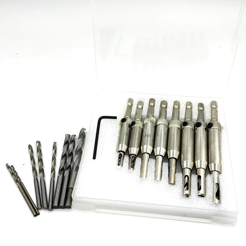 2/2.8/3.5/4.5/5/5.2/6,35mm HSS Selbst Zentrierung Scharnier Zentrum Hexagon Bohrer Tür Schrank Holzbearbeitung Positionierung Loch Puncher