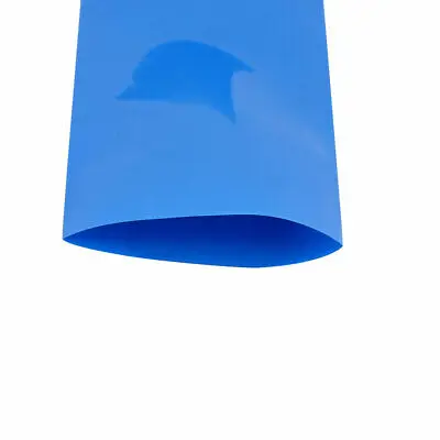 95 millimetri di Larghezza Piatto 2M di Lunghezza Del Tubo Termoretraibile IN PVC Blu per 18650 Batteria