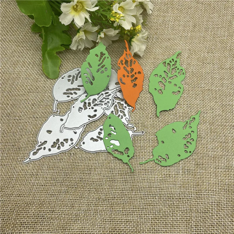 Halloween Leaf FragmentMetal cutting dies  mold Round hole label tag Scrapbook paper craft knife mould blade punch stencils dies