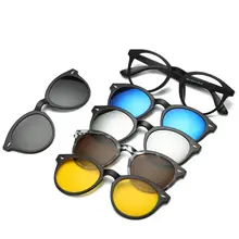 Magnetic Clip-On Sunglasses with Multiple Lenses #5