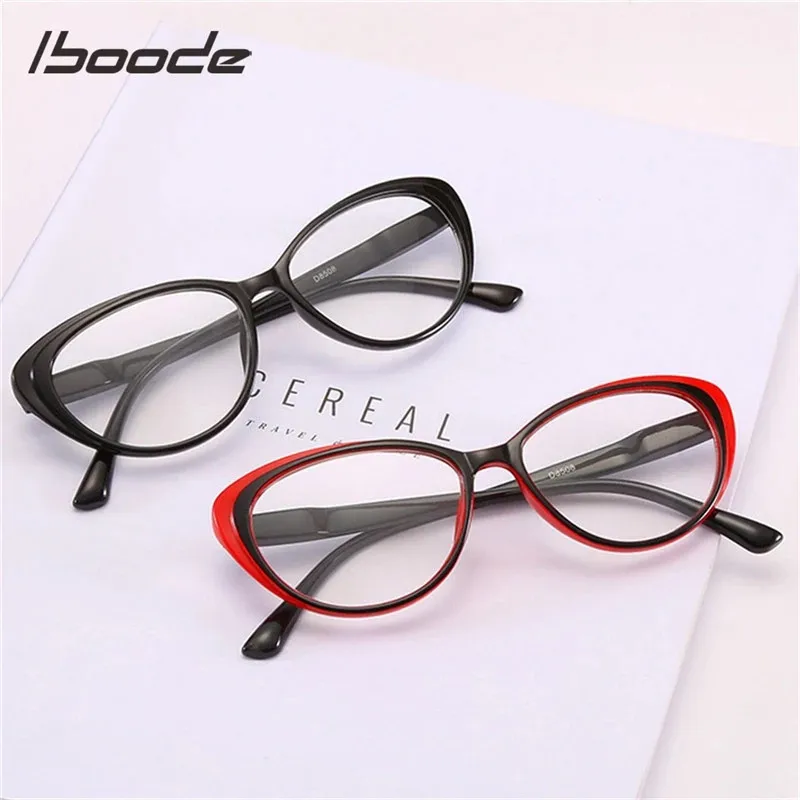 

iboode Cat Eye Reading Glasses Women Men Elegant Ultralight Presbyopia Glasses Unisex Reading Eyeglasses +1.0 1.5 2.5 3.5 4.0