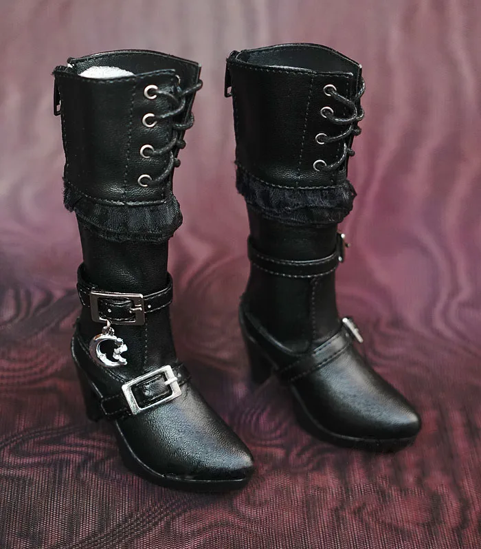 Bottes à talons hauts en cuir pour poupée BJD SD13, chaussures punk, accessoires non inclus, échelle 1/3, A0513