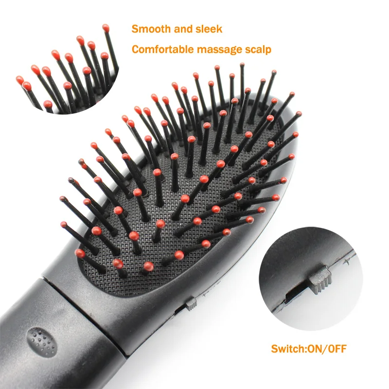 Portable Electric Massage Comb Scalp Relaxation Massage Vibration Soothing Nerve Hair Smooth Hairless Comb Health Care Tools