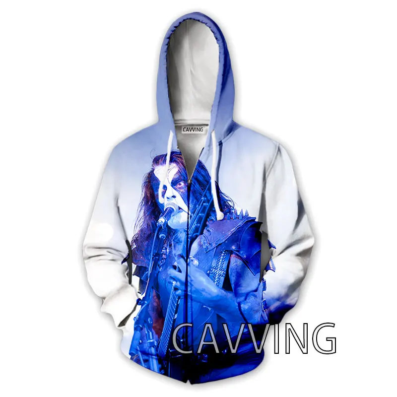 CAVVING 3D พิมพ์ ABBATH Rock Zipper Hoodies เสื้อกันหนาว Harajuku เสื้อฮู้ดดี้กันหนาวสำหรับชาย/หญิง