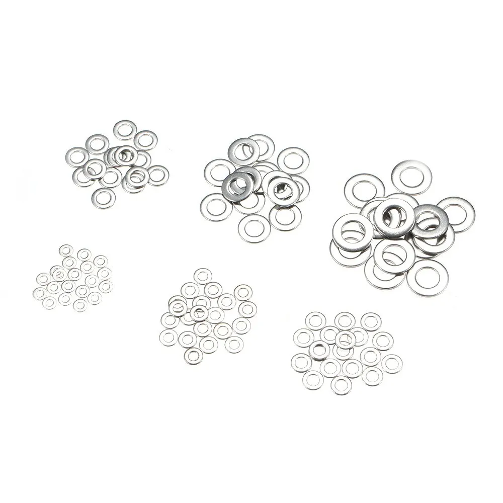 

2set*105pcs 304 Stainless Steel Assorted Washers Gasket Set O-Type Flat Sealing Ring Assortment Kit(M3 M4 M5 M6 M8 M10)