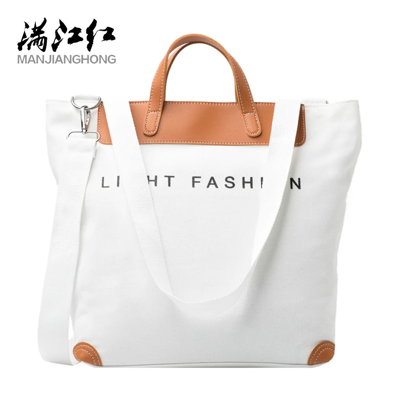 bolsa de mao de lona da moda e leve bolsa de ombro feminina de alta capacidade casual atravessada para primavera e verao 01