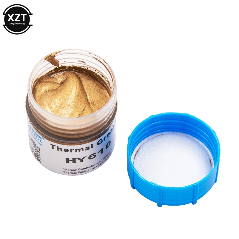 HY610 20G 3.05W โปรเซสเซอร์ CPU Cooler พัดลมทำความเย็น Golden ติดตั้ง Thermal Grease Compound Heatsink Plaster Paste