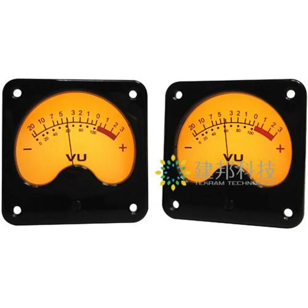 2pcs TR-57 VU Panel Meters DB Level Header Backlight w 1pc Power Driver Board