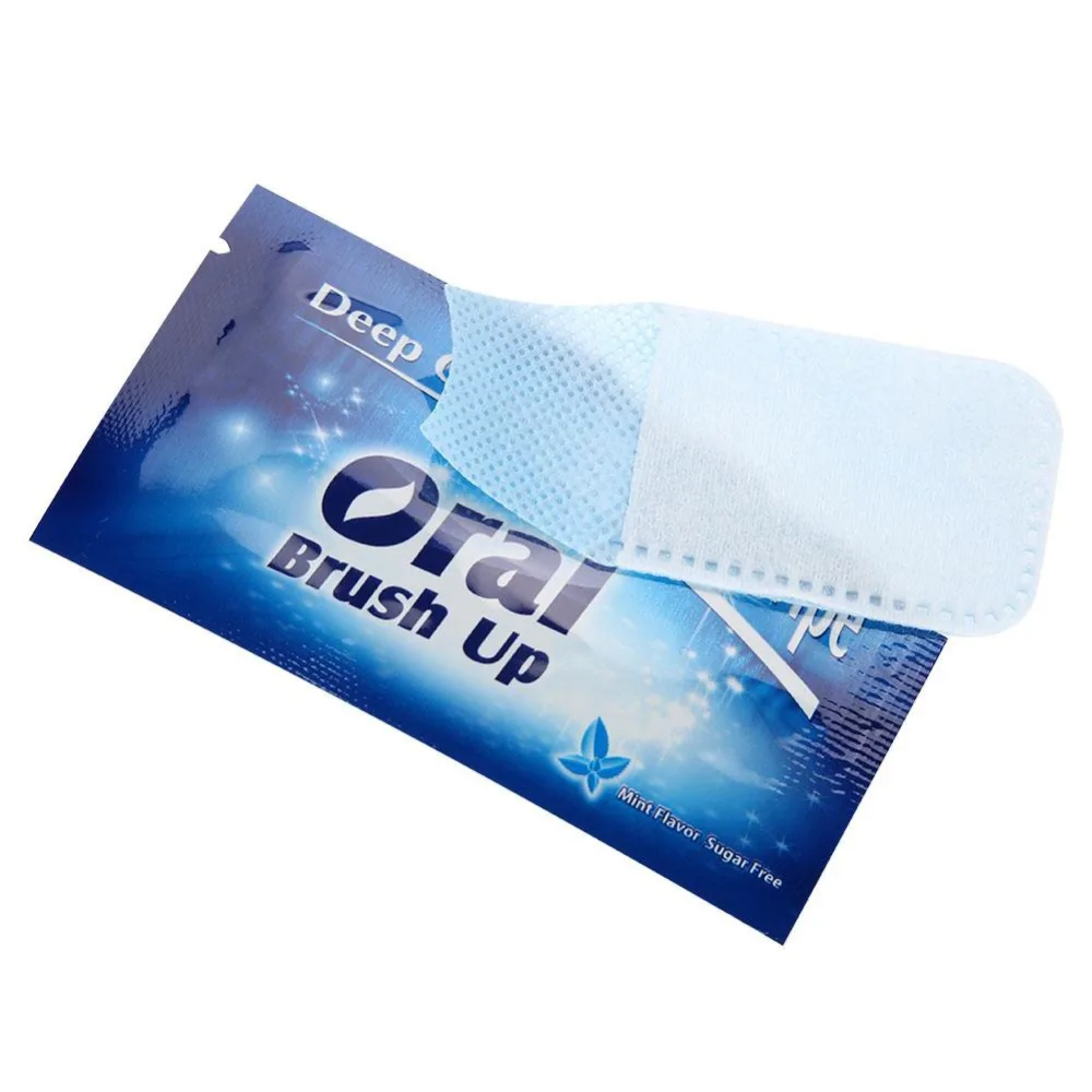 40Pcs Oral Brush Up Wipe Fingertip Tooth Brush Oral Deep Cleaning Wipes Dental White Teeth Oral Hygiene Teeth Whitening