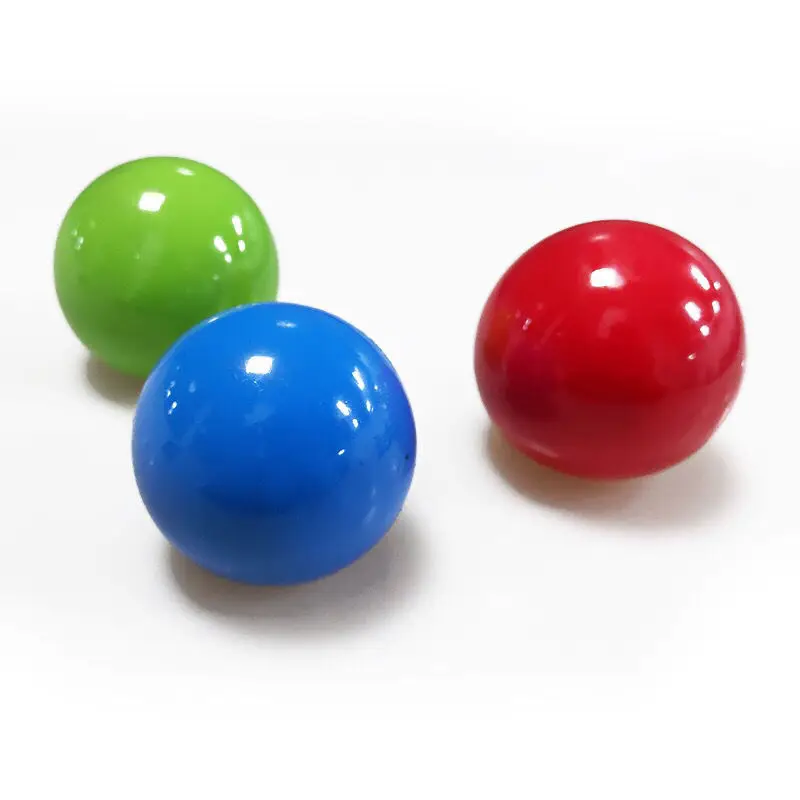 4 pçs vara bola de parede bola de descompressão bola pegajosa squash bola de sucção brinquedo de descompressão pegajoso alvo bola captura jogar bola brinquedo do miúdo