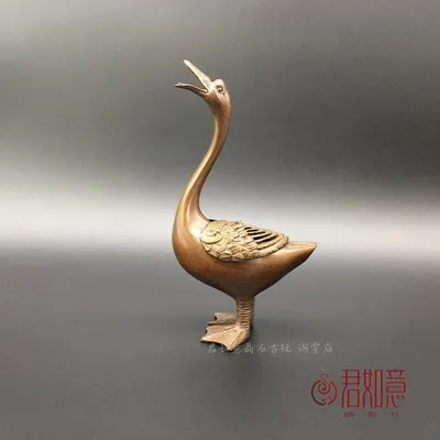 

Exquisite Purple Copper Swan Incense Burner Home Decoration