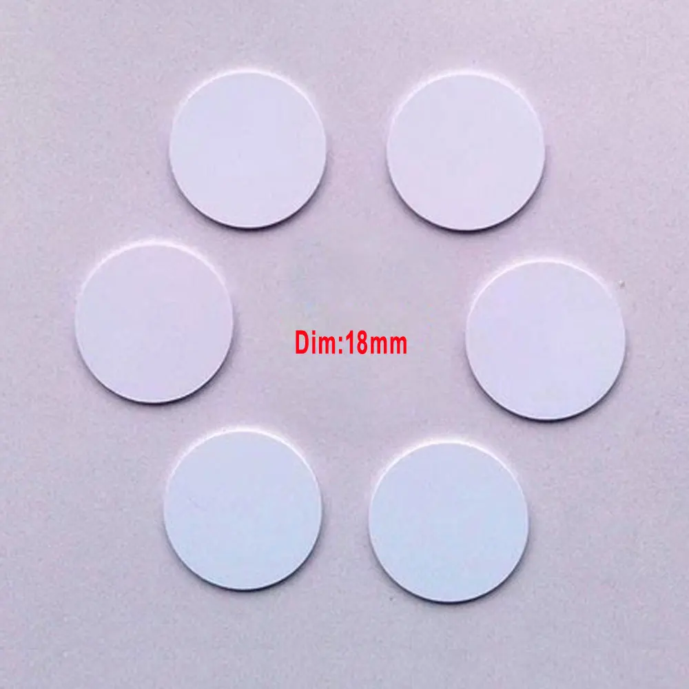 

100pcs Waterproof ID Tag Em Coin Tags 125khz RFID ISO EM4100 And Compatible Diameter 18mm